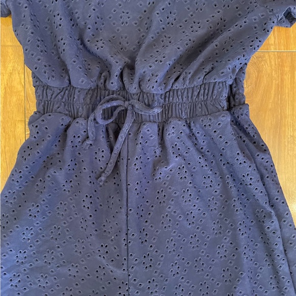 WILLOW ROOT Girls Elegant Navy Blue Short Sleeve Jumpsuit Jumper Size Medium - Picture 4 of 10